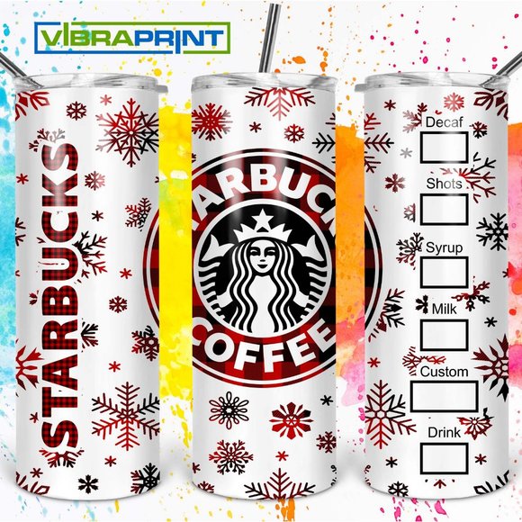 Starbucks Christmas - 20oz Skinny/Straight Tumbler with Lid, and Plastic Straw - Picture 6 of 6